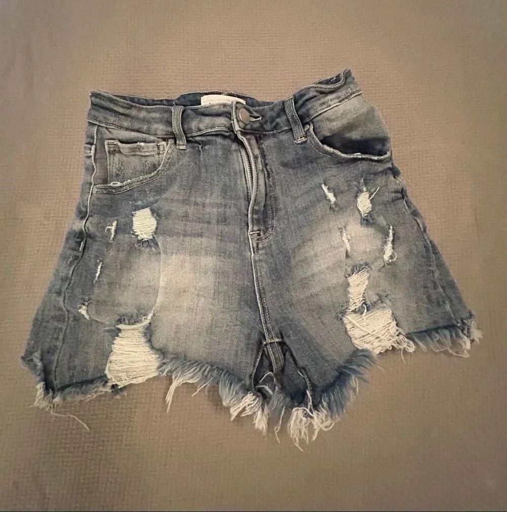 Risen Jeans Shorts High Rise Size M